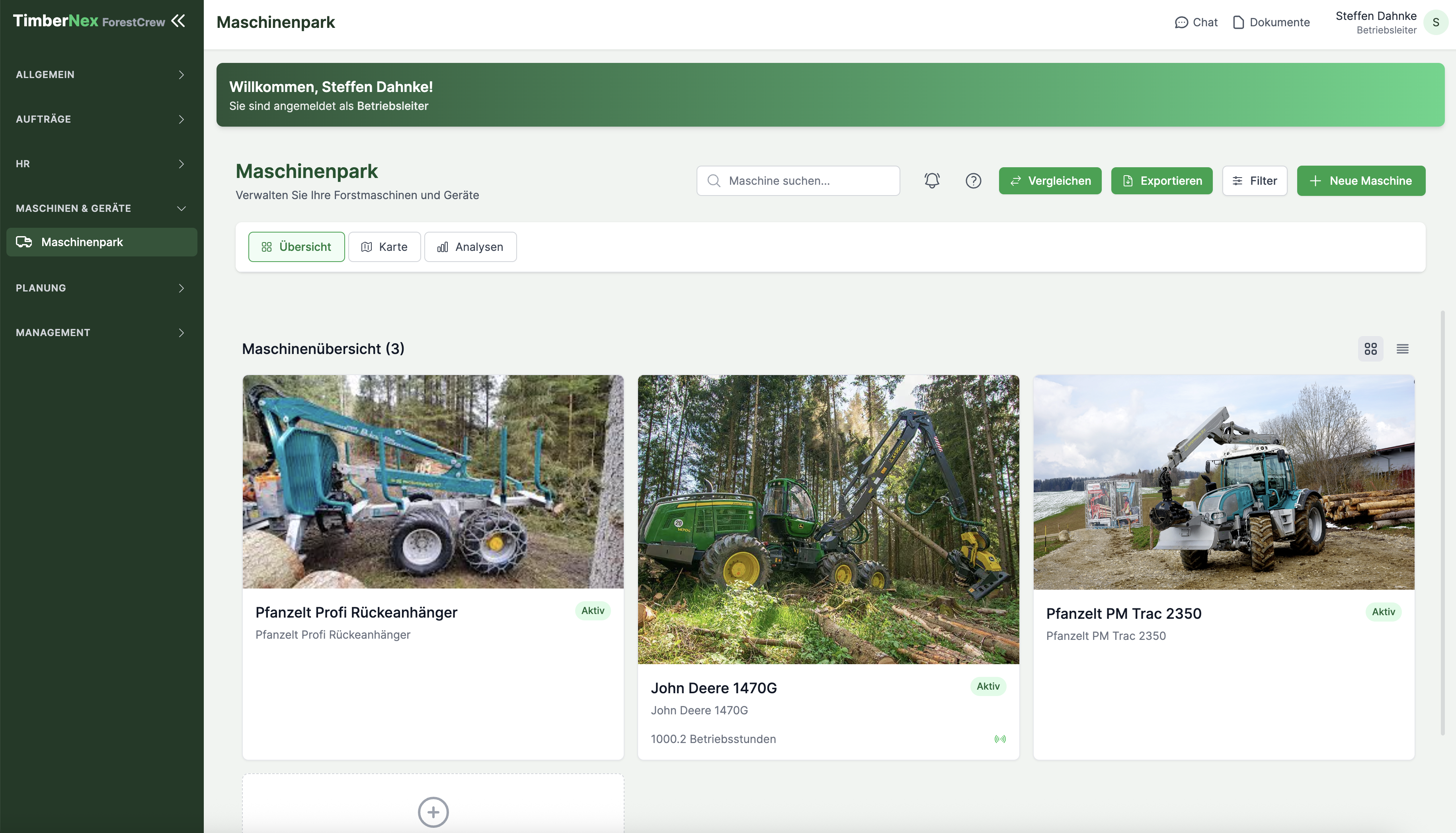 ForestCrew machine management