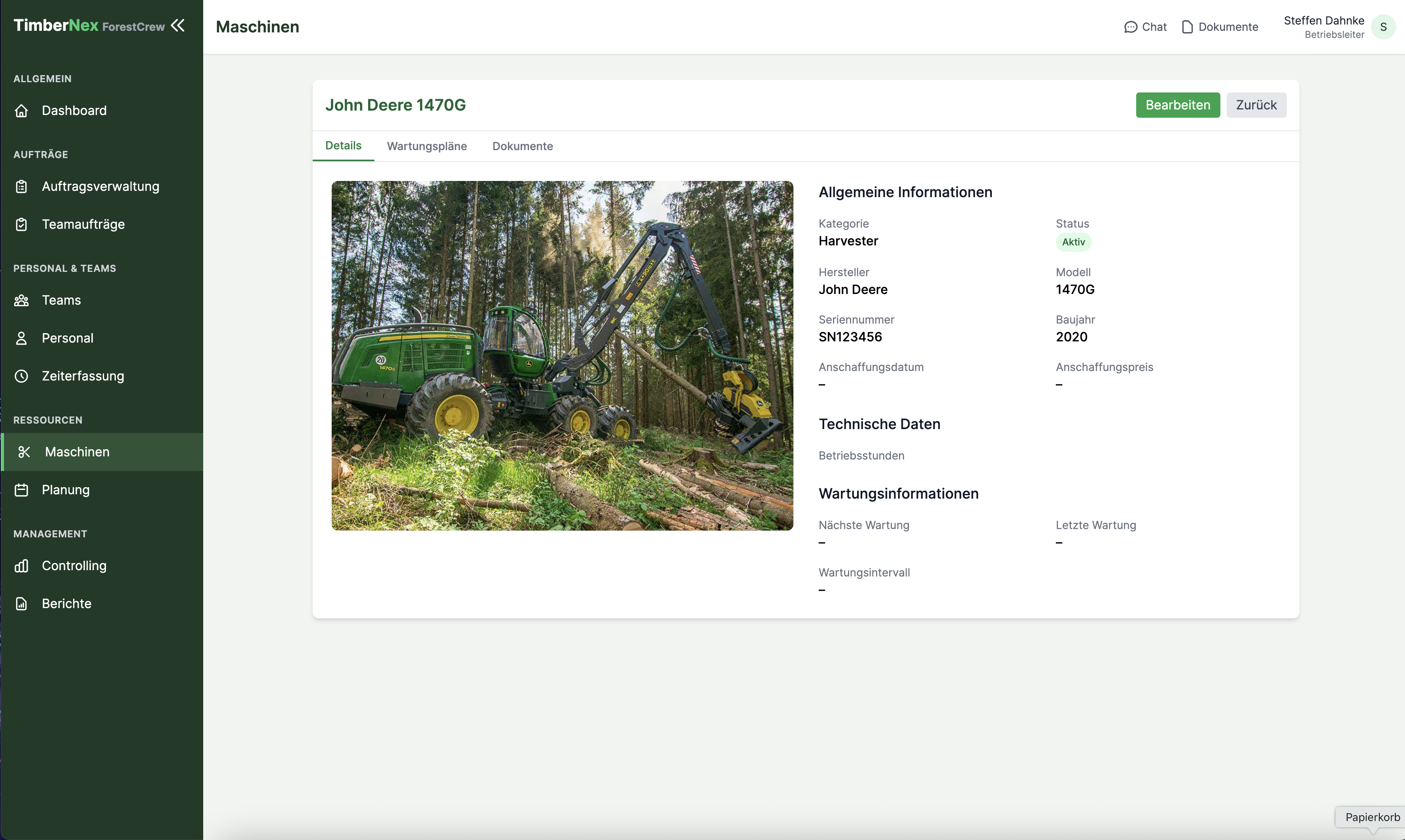 ForestCrew machine management